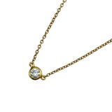 ティファニー TIFFANY＆CO バイザヤードネックレス ゴールド 18K ジュエリー