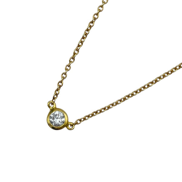 ティファニー TIFFANY＆CO バイザヤードネックレス ゴールド 18K ジュエリー