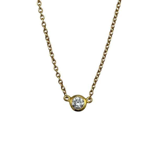 ティファニー TIFFANY＆CO バイザヤードネックレス ゴールド 18K ジュエリー