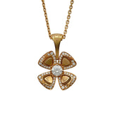 ブルガリ BVLGARI フィオレヴァーネックレス ピンクゴールド Au750 ジュエリー