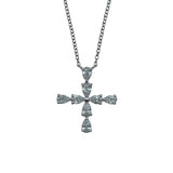 ハリーウィンストン HARRY WINSTON ペアシェイプミニクロスネックレス プラチナ Pt950 ジュエリー