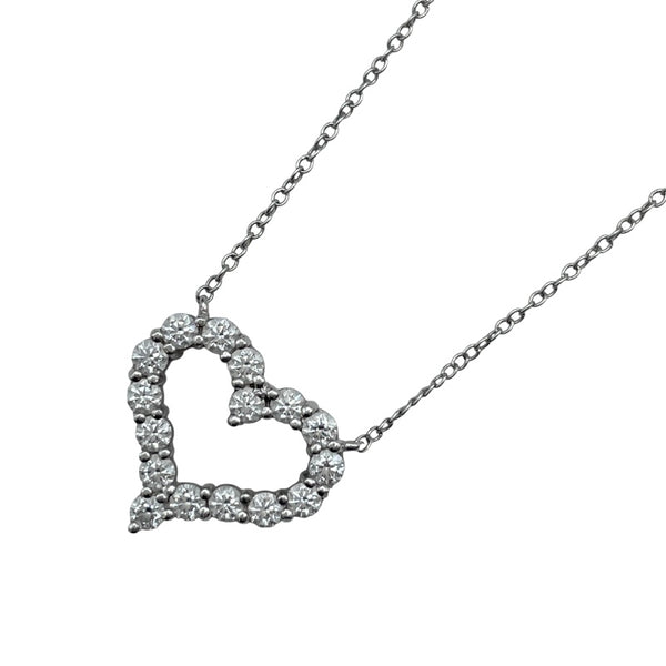 ティファニー TIFFANY＆CO センチメンタルハートネックレス プラチナ Pt950 ジュエリー