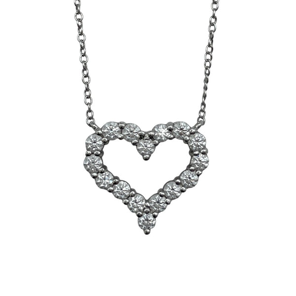 ティファニー TIFFANY＆CO センチメンタルハートネックレス プラチナ Pt950 ジュエリー