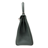 エルメス HERMES ケリー25 K刻 ヴェールマングローブ シルバー金具 トゴ レディース ハンドバッグ