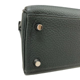 エルメス HERMES ケリー25 K刻 ヴェールマングローブ シルバー金具 トゴ レディース ハンドバッグ