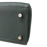 エルメス HERMES ケリー25 K刻 ヴェールマングローブ シルバー金具 トゴ レディース ハンドバッグ