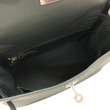エルメス HERMES ケリー25 K刻 ヴェールマングローブ シルバー金具 トゴ レディース ハンドバッグ