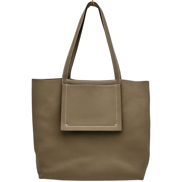 エルメス HERMES カバセリエ46 W刻印 エトゥープ トリヨン レディース