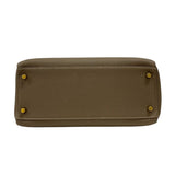 エルメス HERMES ケリー28 内縫い D刻 エトゥープ ゴールド金具 トゴ レディース ハンドバッグ ショルダーバッグ