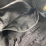 ヴェルサーチ VERSACE ナイロン ドローストリングス ショルダーバッグ ブラック× ナイロン レディース ショルダーバッグ