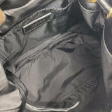 ヴェルサーチ VERSACE ナイロン ドローストリングス ショルダーバッグ ブラック× ナイロン レディース ショルダーバッグ