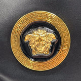 ヴェルサーチ VERSACE ナイロン ドローストリングス ショルダーバッグ ブラック× ナイロン レディース ショルダーバッグ