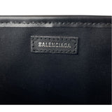 バレンシアガ BALENCIAGA ネイビーカバスS 339933 ホワイト・ブラック キャンバス・レザー レディース ハンドバッグ