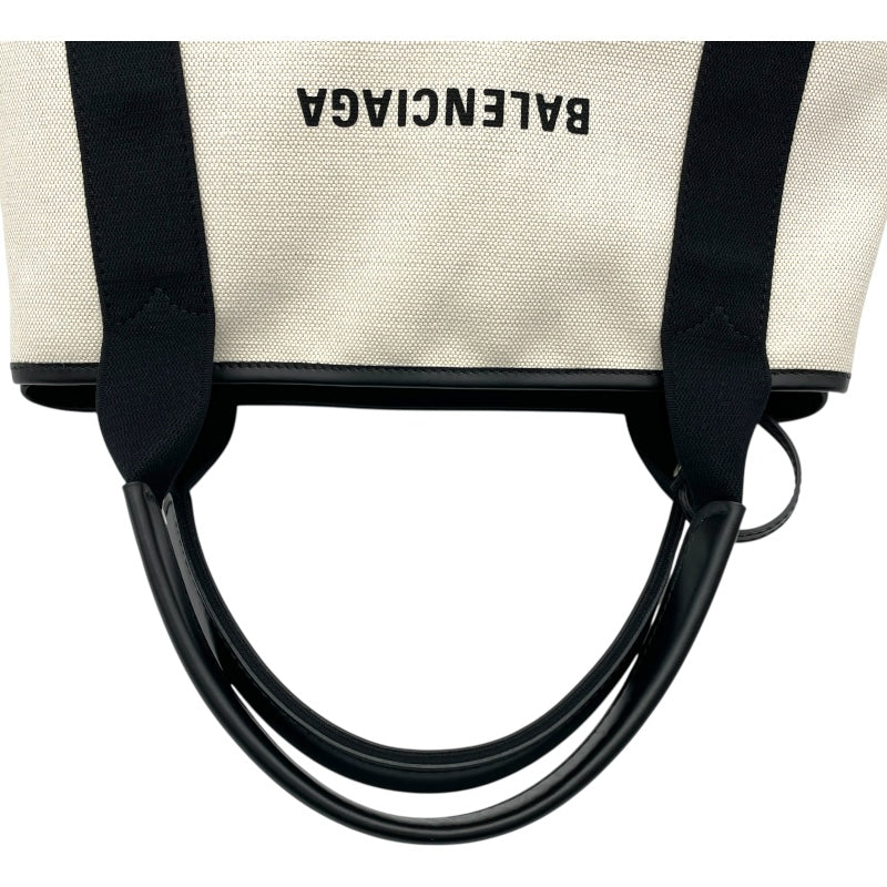 バレンシアガ BALENCIAGA ネイビーカバスS 339933 ホワイト・ブラック