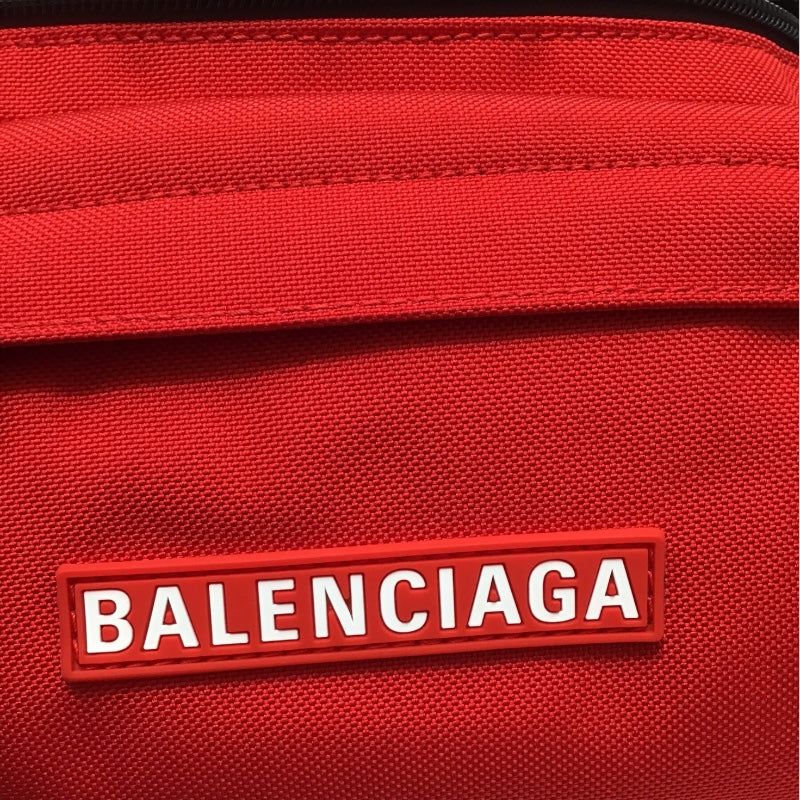 バレンシアガ BALENCIAGA ski ベルトバッグ 770881 レッド ナイロン