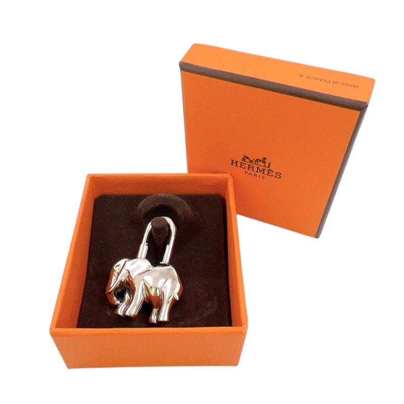エルメス HERMES エレファントカデナ シルバー メタル ユニセックス