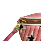 ミュウミュウ miu miu マテラッセ　ウエストポーチ ピンク・スターモチーフ ナイロン レディース ウエストバッグ