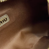 ミュウミュウ miu miu ワンダー シアリング ホーボーバッグ 5BC125 キャメル シープ レディース ハンドバッグ ショルダーバッグ