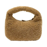 ミュウミュウ miu miu ワンダー シアリング ホーボーバッグ 5BC125 キャメル シープ レディース ハンドバッグ ショルダーバッグ