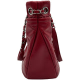 シャネル CHANEL マトラッセ チェーントートバッグ A48374 17番台 レッド キャビアスキン レディース ショルダーバッグ