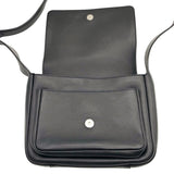 サンローラン SAINT LAURENT スモールサッチェル ショルダーバッグ 819627 ブラック×SV金具 スムースカーフ レディース ショルダーバッグ