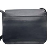サンローラン SAINT LAURENT スモールサッチェル ショルダーバッグ 819627 ブラック×SV金具 スムースカーフ レディース ショルダーバッグ