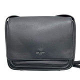 サンローラン SAINT LAURENT スモールサッチェル ショルダーバッグ 819627 ブラック×SV金具 スムースカーフ レディース ショルダーバッグ