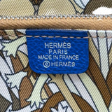 エルメス HERMES アザップロング シルクイン Z刻印 ブルーフランス エプソン ユニセックス 長財布