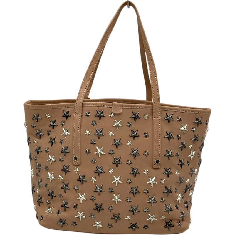 ジミーチュウ JIMMY CHOO サシャトートバッグS ベージュ レザー