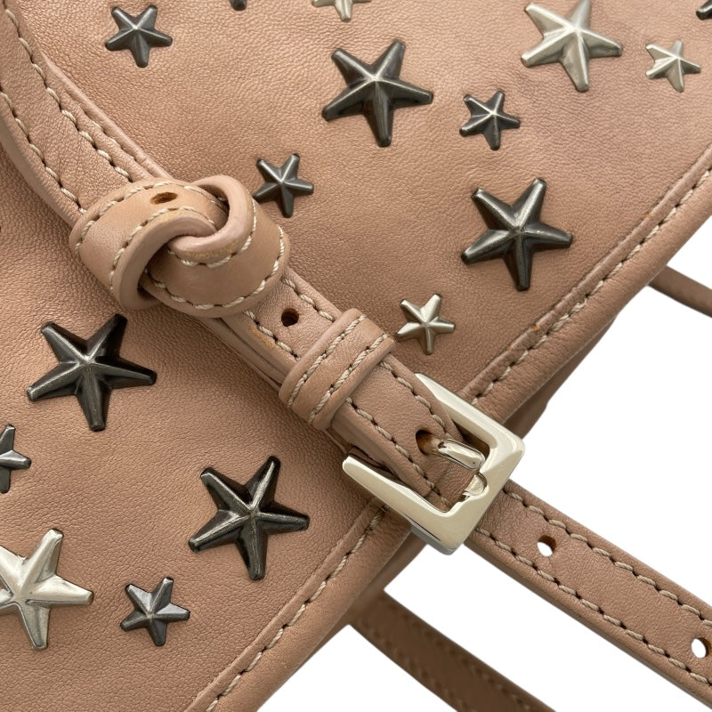 ジミーチュウ JIMMY CHOO サシャトートバッグS ベージュ レザー