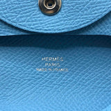 エルメス HERMES バスティア W刻 セレステ エプソン ユニセックス コインケース
