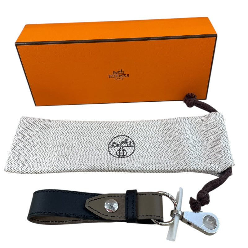 エルメス HERMES フェデル 手袋ホルダー ブラック・エトゥープ