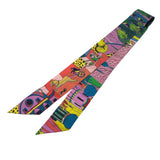 エルメス HERMES ツイリー　Animapolis マルチカラー シルク レディース スカーフ