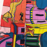 エルメス HERMES ツイリー　Animapolis マルチカラー シルク レディース スカーフ