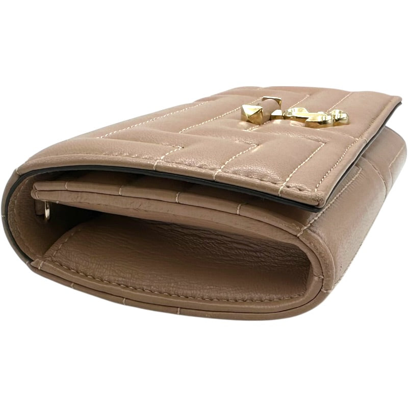 ジミーチュウ JIMMY CHOO チェーンウォレット ベージュ レザー
