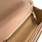 ジミーチュウ JIMMY CHOO チェーンウォレット ベージュ レザー レディース ショルダーバッグ