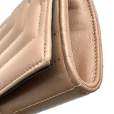 ジミーチュウ JIMMY CHOO チェーンウォレット ベージュ レザー レディース ショルダーバッグ