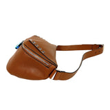 ヴァレンティノ VALENTINO ロックスタッズボディバッグ ブラウン レザー ボディバッグ