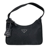 プラダ PRADA Re-Edition2000　ミニバッグ ブラック/シルバー金具 ナイロン レディース ショルダーバッグ