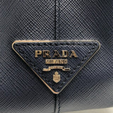 プラダ PRADA ガレリア　ミディアム 1BA863 ネイビー/ホワイト サフィアーノレザー レディース ショルダーバッグ