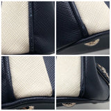 プラダ PRADA ガレリア　ミディアム 1BA863 ネイビー/ホワイト サフィアーノレザー レディース ショルダーバッグ