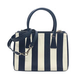 プラダ PRADA ガレリア　ミディアム 1BA863 ネイビー/ホワイト サフィアーノレザー レディース ショルダーバッグ