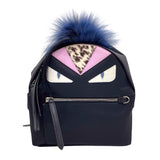 フェンディ FENDI バグズ モンスターバックパック ８BZ038 ブラック×SV金具 ナイロン/レザー ユニセックス リュック・デイパック