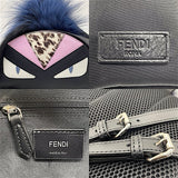 フェンディ FENDI バグズ モンスターバックパック ８BZ038 ブラック×SV金具 ナイロン/レザー ユニセックス リュック・デイパック