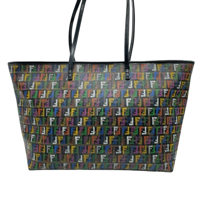 Fendi ボディバッグ マルチカラー コラージュプリント フェンディ FENDI ズッカ トートバッグ 8BH185 ブラック/マルチカラー