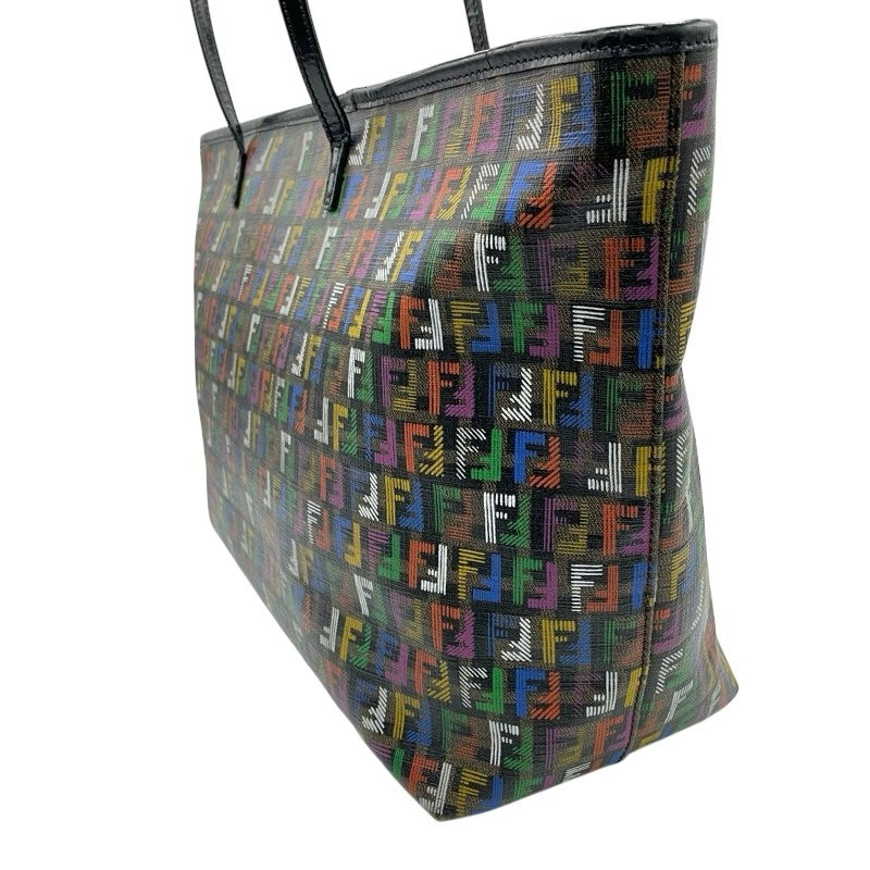 フェンディ FENDI ズッカ トートバッグ 8BH185 ブラック/マルチカラー