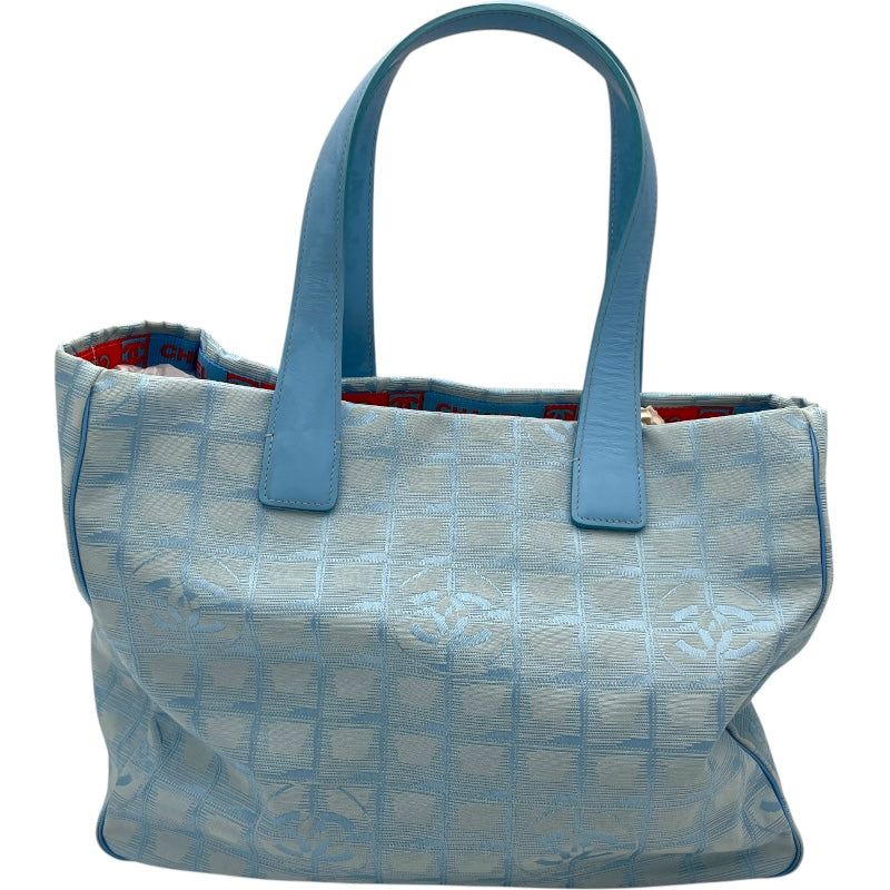 シャネル CHANEL ニュートラベルライントートMM A15991 7番台 ブルー