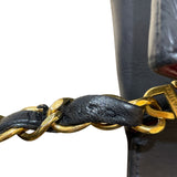 シャネル CHANEL ダイアナ25 A01165 ブラック/ゴールド金具 ラム レディース ショルダーバッグ