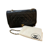 シャネル CHANEL ダイアナ25 A01165 ブラック/ゴールド金具 ラム レディース ショルダーバッグ