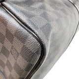 ルイ・ヴィトン LOUIS VUITTON キーポル・バンドリエール55 N41413 ブラック　シルバー金具 ダミエ・グラフィット ユニセックス ボストンバッグ